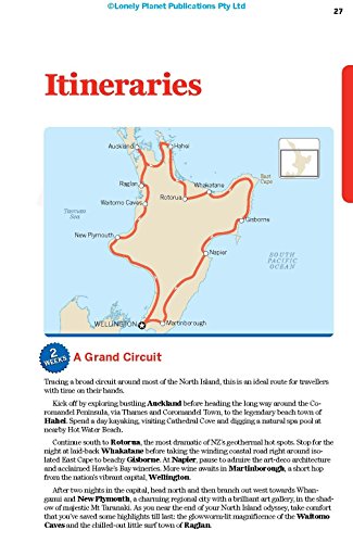 Lonely Planet New Zealand's North Island 5 (Regional Guide)