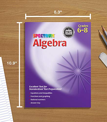 Spectrum Algebra Workbook, Grades 6-8