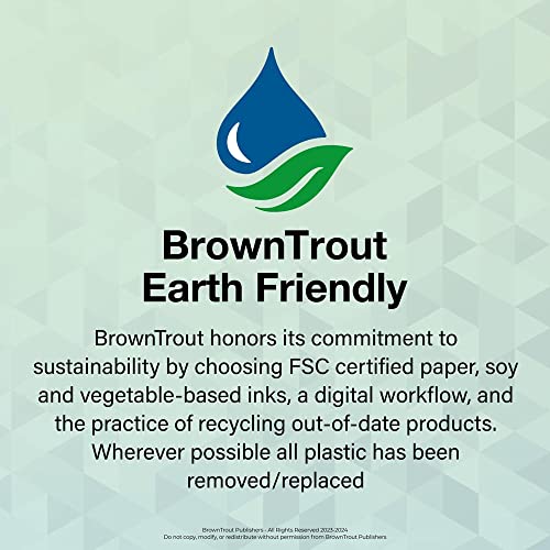 Ohio Places | 2024 12 x 24 Inch Monthly Square Wall Calendar | BrownTrout | USA United States of America Midwest State Nature