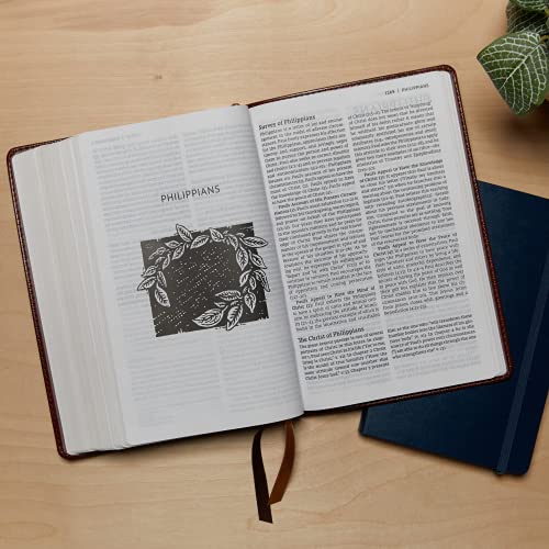 NET Bible, Thinline Art Edition, Large Print, Leathersoft, Blue, Comfort Print: Holy Bible