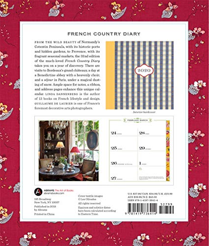 French Country Diary 2020 Calendar