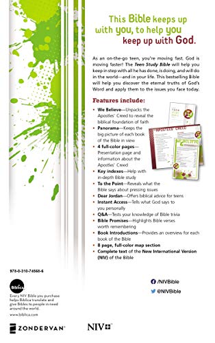 NIV, Teen Study Bible, Paperback