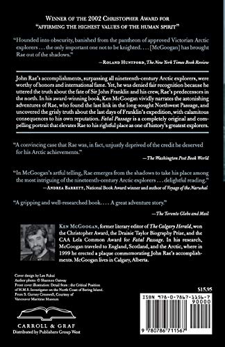 Fatal Passage: The Story of John Rae, the Arctic Hero Time Forgot