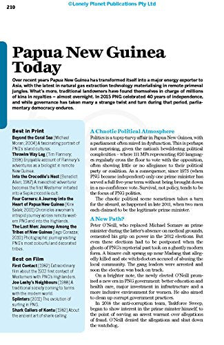 Lonely Planet Papua New Guinea & Solomon Islands 10 (Travel Guide)