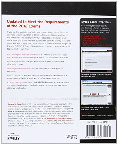 PHR / SPHR Professional in Human Resources Certification Study Guide