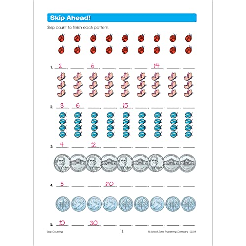 School Zone - Multiplication Facts Made Easy Workbook - 64 Pages, Ages 8 to 10, 3rd Grade, 4th Grade, Math, Skip Counting, Arrays, Word Problems, and More (School Zone I Know It!® Workbook Series)