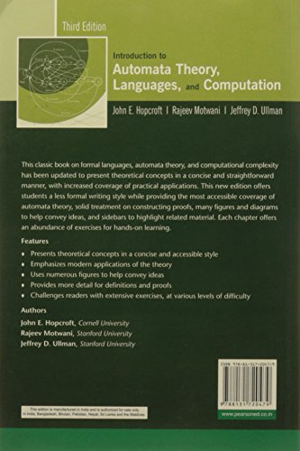 Introduction to Automata Theory, Languages, and Computation