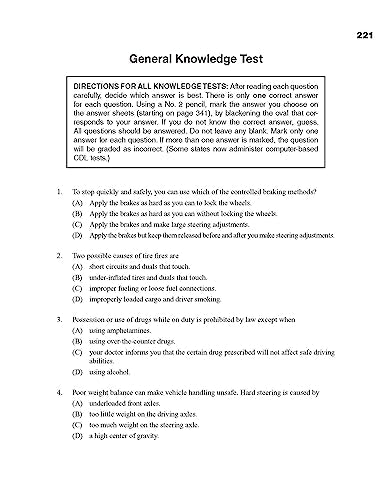 CDL - Commercial Driver's License Exam, 6th Ed.: Complete Prep for the Truck & Bus Driver's License Exams (CDL Test Preparation)