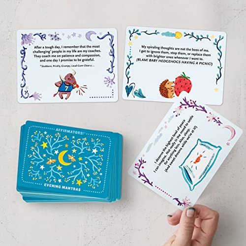 Affirmators! Mantras Evening Night Affirmation Cards Deck (30 Cards)