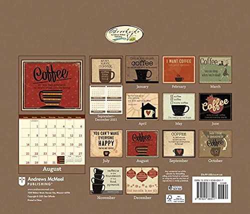 Coffee 2022 Deluxe Wall Calendar
