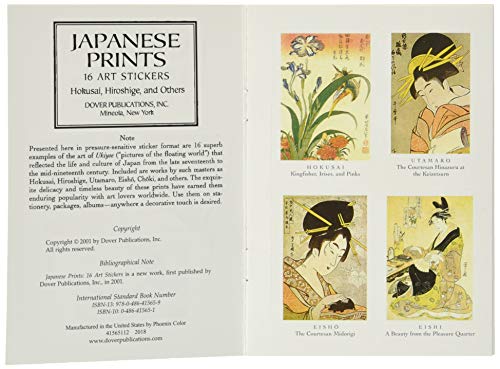 Japanese Prints: 16 Art Stickers (Dover Art Stickers)