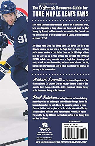 100 Things Maple Leafs Fans Should Know & Do Before They Die (100 Things...Fans Should Know)