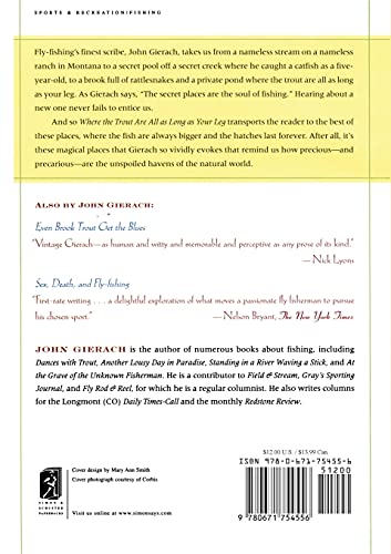 Where the Trout Are All as Long as Your Leg (John Gierach's Fly-fishing Library)