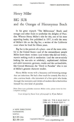 Big Sur and the Oranges of Hieronymus Bosch