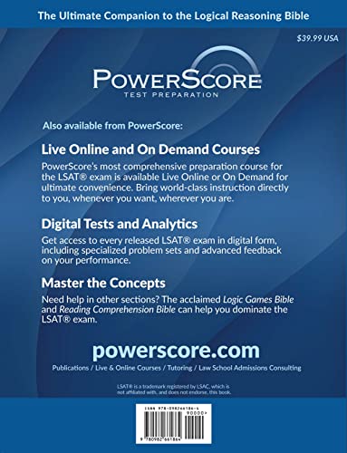 The PowerScore LSAT Logical Reasoning Bible Workbook