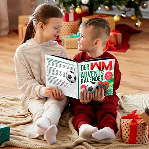 Der WM-Adventskalender 2022: Mit spannenden Fakten, großem WM-Quiz, Tipps und Spielplan | 35 x geballter Fußballspaß vom 20.11. - 24.12. (German Edition)
