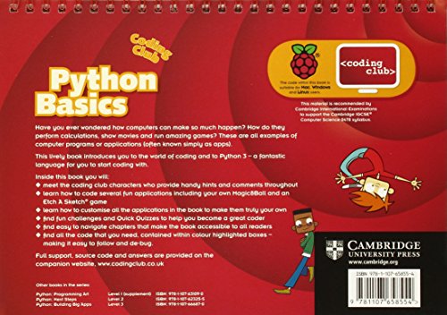 Coding Club Python Basics Level 1 (Coding Club, Level 1)