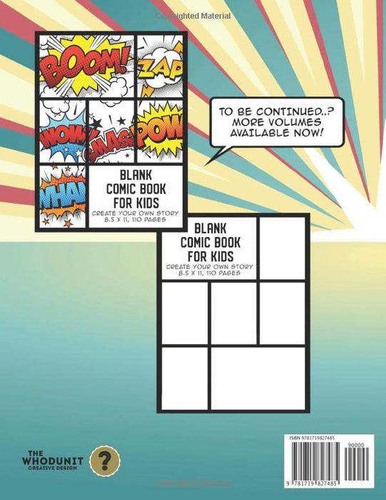 Blank Comic Book Notebook: Create Your Own Story, Comics & Graphic Novels