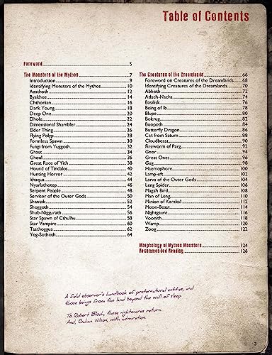 S. Petersen's Field Guide to Lovecraftian Horrors: A Field Observer's Handbook of Preternatural Entities and Beings from Beyond the Wall of Sleep (Call of Cthulhu Roleplaying)