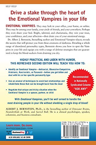 Emotional Vampires: Dealing with People Who Drain You Dry, Revised and Expanded