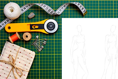 Fashion Sketchbook Figure Template: 430 Large Female Figure Template for Easily Sketching Your Fashion Design Styles and Building Your Portfolio (Fashion Sketchbook with Female Figure Template)