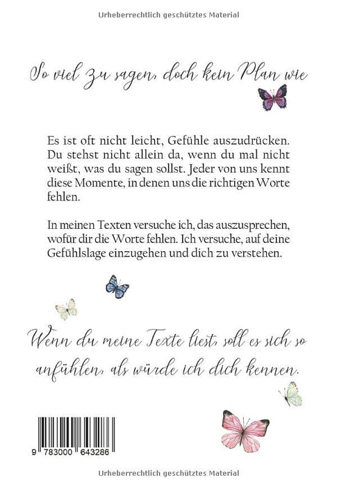 So viel zu sagen, doch kein Plan wie (German Edition)