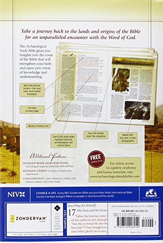 NIV, Archaeological Study Bible, Hardcover: An Illustrated Walk Through Biblical History and Culture