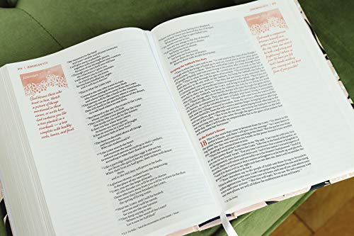 NIV, Journal the Word Bible for Teen Girls, Hardcover, Pink Floral, Red Letter: Includes Over 450 Journaling Prompts!