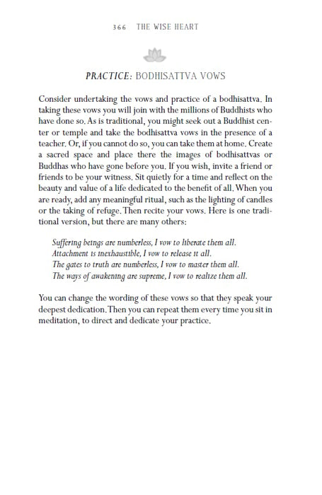 The Wise Heart: Buddhist Psychology for the West