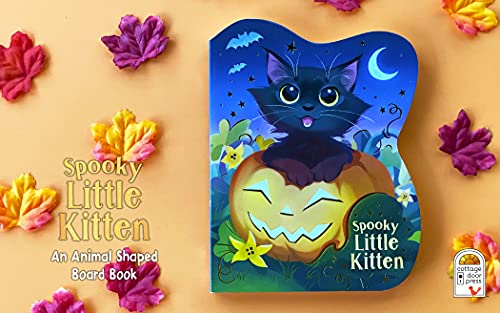 Spooky Little Kitten Halloween Cat-Shaped Board Book
