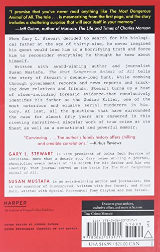 The Most Dangerous Animal of All: Searching for My Father . . . and Finding the Zodiac Killer
