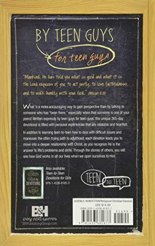 Teen to Teen: 365 Daily Devotions by Teen Guys for Teen Guys
