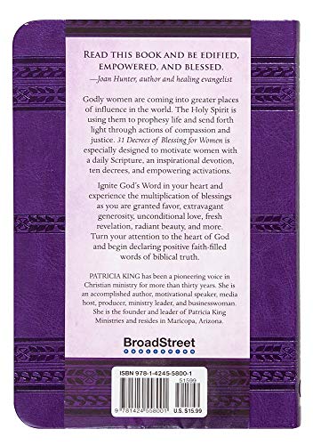 31 Decrees of Blessing for Women (Imitation Leather) – Beautiful Book of Empowering Activations, Scripture, and Devotionals for Women, Perfect Gift for Mother’s Day, Birthday, and Holidays