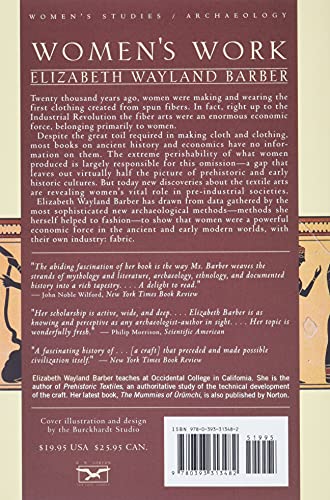Women's Work: The First 20,000 Years Women, Cloth, and Society in Early Times