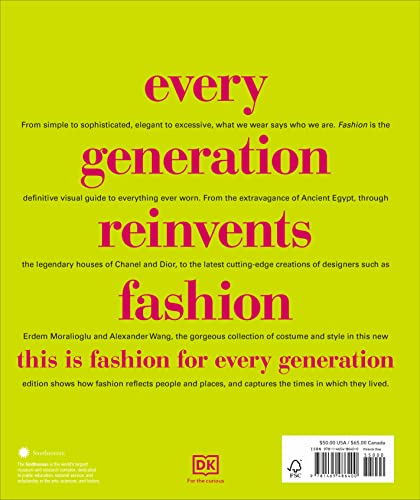 Fashion, New Edition: The Definitive Visual Guide (DK Definitive Cultural Histories)