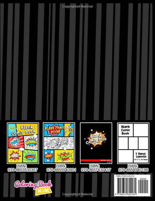 Blank Comic Book: Blank Comic Book: Draw Your own Comics And Create The Best Stories. Comic Panels for Drawing. Templates for Comics.