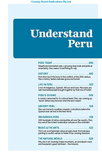 Lonely Planet Peru (Country Guide)