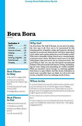 Lonely Planet Tahiti & French Polynesia 10 (Travel Guide)