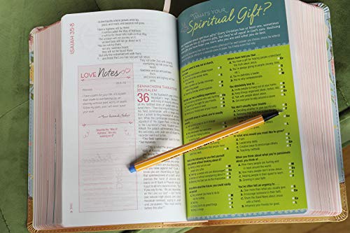 NIV, True Images Bible, Leathersoft, Teal/Gold: The Bible for Teen Girls