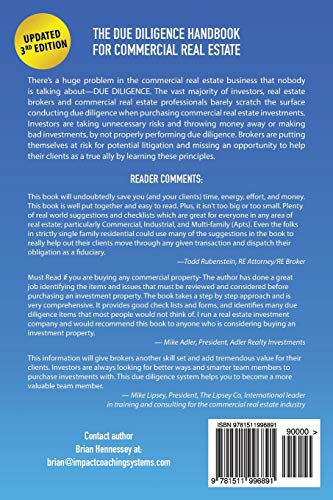 The Due Diligence Handbook For Commercial Real Estate: A Proven System To Save Time, Money, Headaches And Create Value When Buying Commercial Real Estate