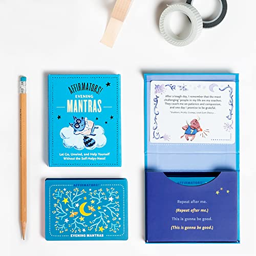 Affirmators! Mantras Evening Night Affirmation Cards Deck (30 Cards)