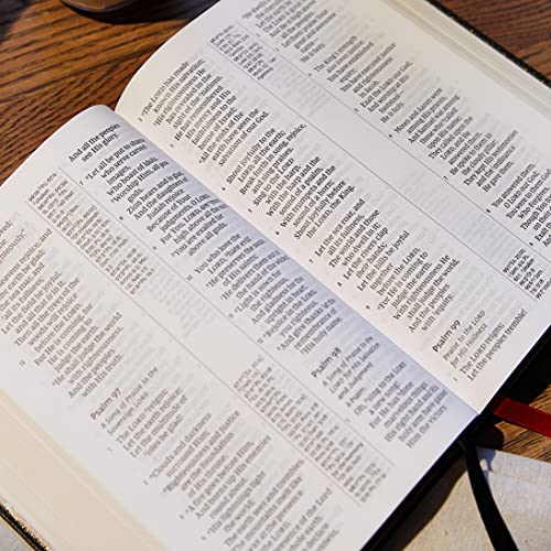 NKJV Holy Bible, Giant Print Center-Column Reference Bible, Burgundy Leather-look, 72,000+ Cross References, Red Letter, Comfort Print: New King James Version