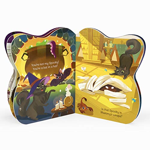 Spooky Little Kitten Halloween Cat-Shaped Board Book