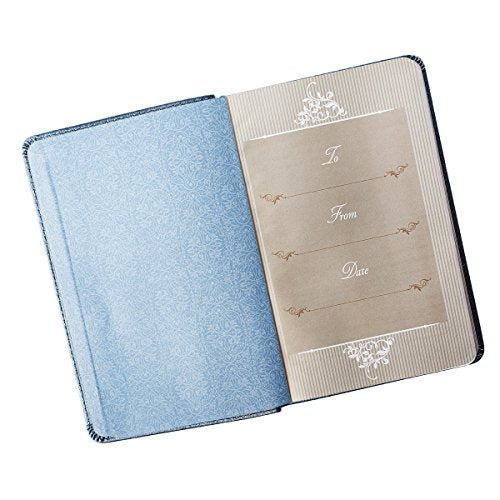 Mr. & Mrs. 366 Devotions for Couples Enrich Your Marriage and Relationship Blue Faux Leather Flexcover Devotional Gift Book w/ Ribbon Marker