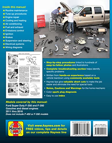 Ford Super Duty F-250 & F-350 2WD & 4WD Gas & Diesel Engine Pick-ups (11-16) Hay