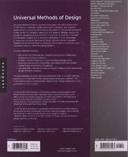 Universal Methods of Design: 100 Ways to Research Complex Problems, Develop Innovative Ideas, and Design Effective Solutions