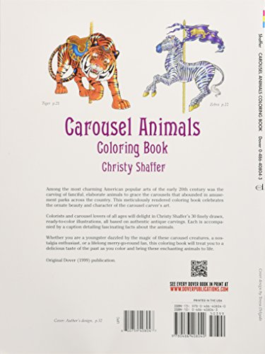 Carousel Animals Coloring Book (Dover Animal Coloring Books)