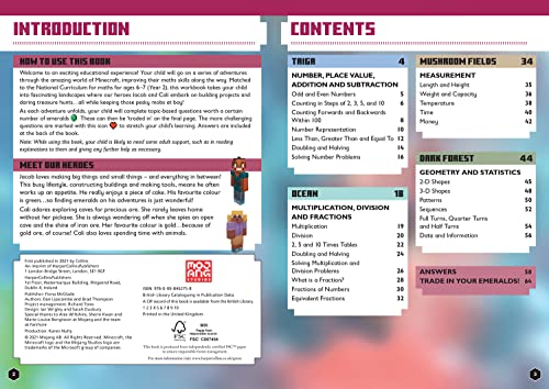 Minecraft Maths Ages 6-7: Official Workbook (Minecraft Education)