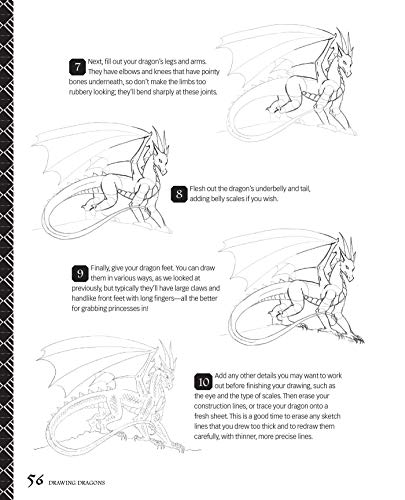 Drawing Dragons: Learn How to Create Fantastic Fire-Breathing Dragons (How to Draw Books)