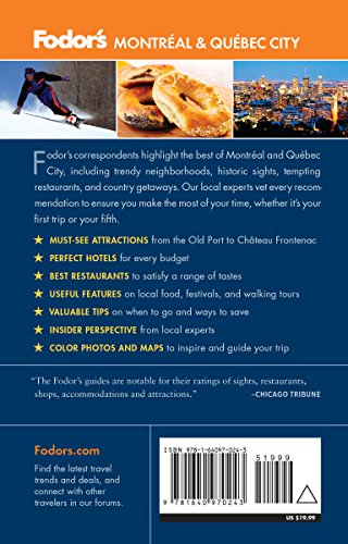 Fodor's Montreal and Quebec City (Full-color Travel Guide)